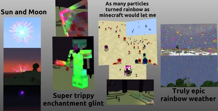 Ultimate Rainbow UI, Particles & More! — скриншот 5 (Текстуры, Minecraft)