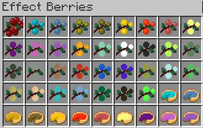 Effect Berries, Моды, Minecraft