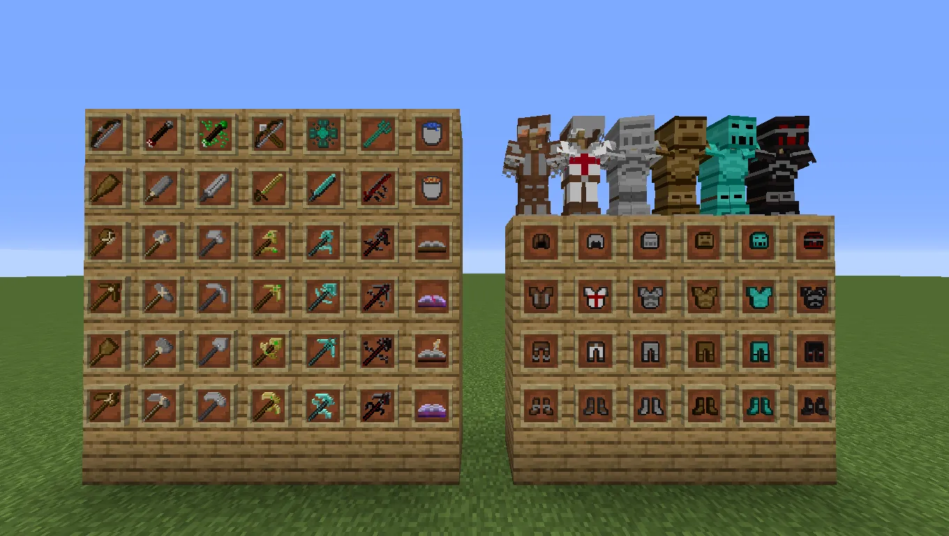 TimberTam's Tools and Armour, Текстуры, Minecraft