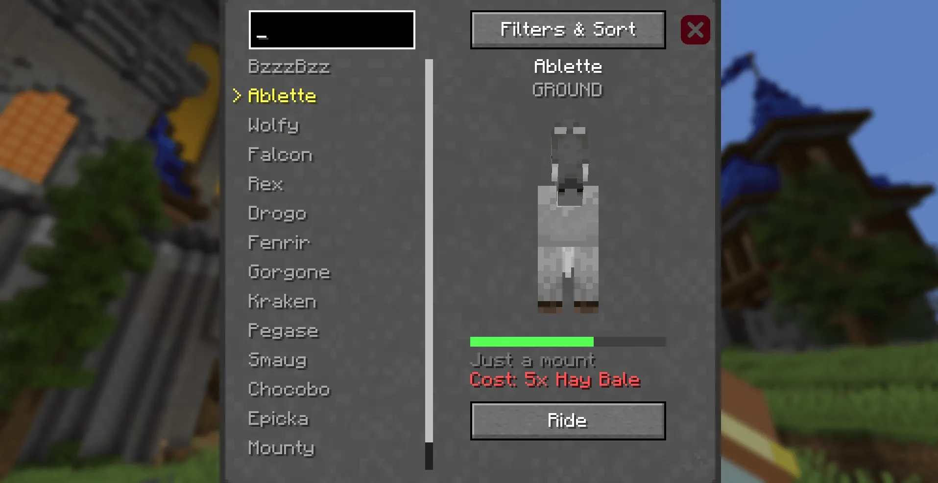 RpgMounts for servers — скриншот 3 (Моды, Minecraft)