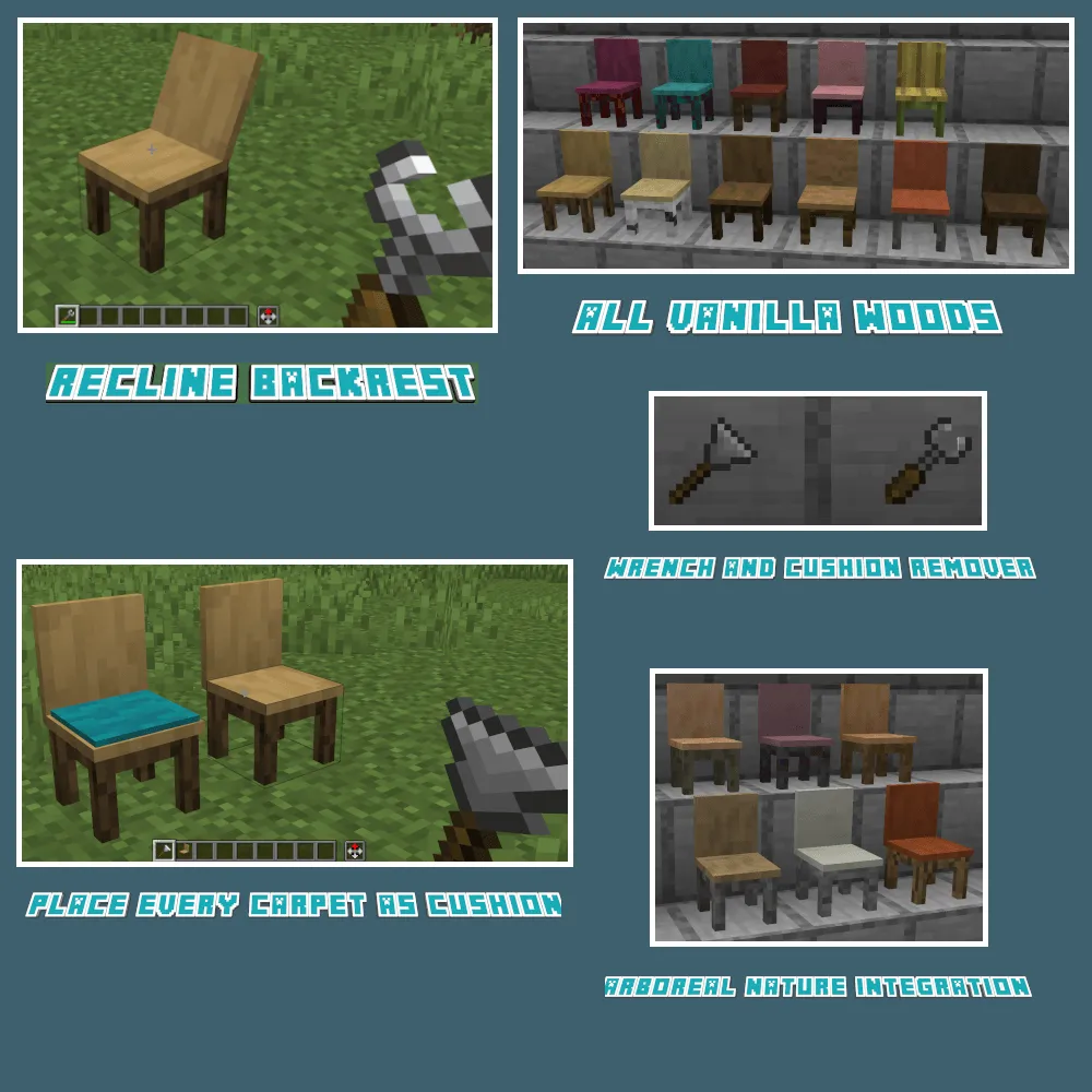 Aesthetic Seating, Моды, Minecraft