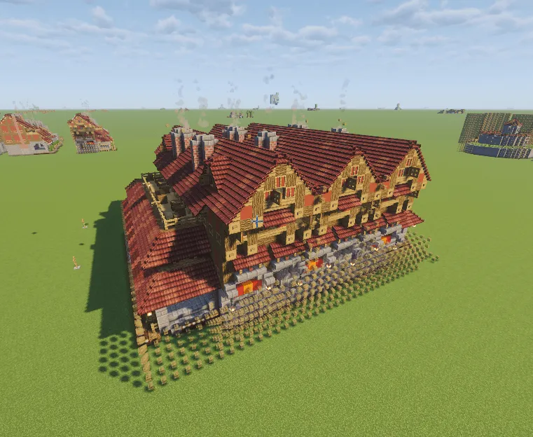 Medieval Oak Extension and Optimization Style Pack for MineColonies — скриншот 4 (Аддоны, Minecraft)