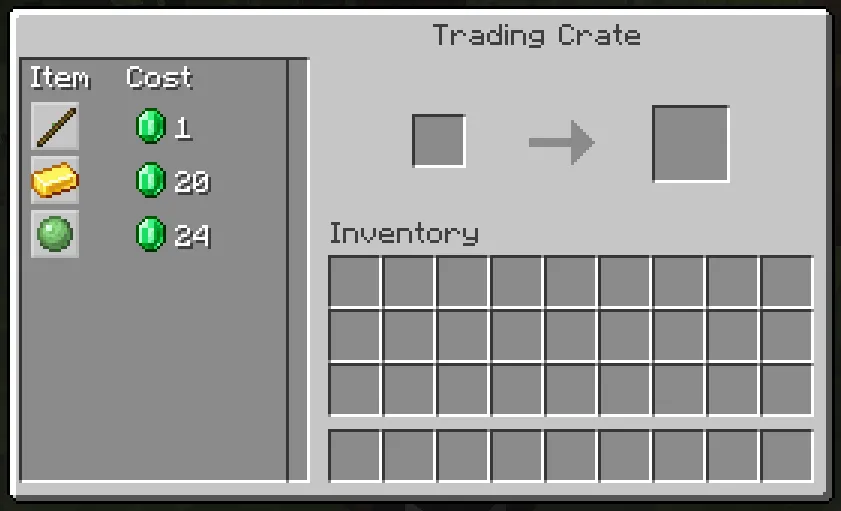 Trading Crate — скриншот 3 (Моды, Minecraft)