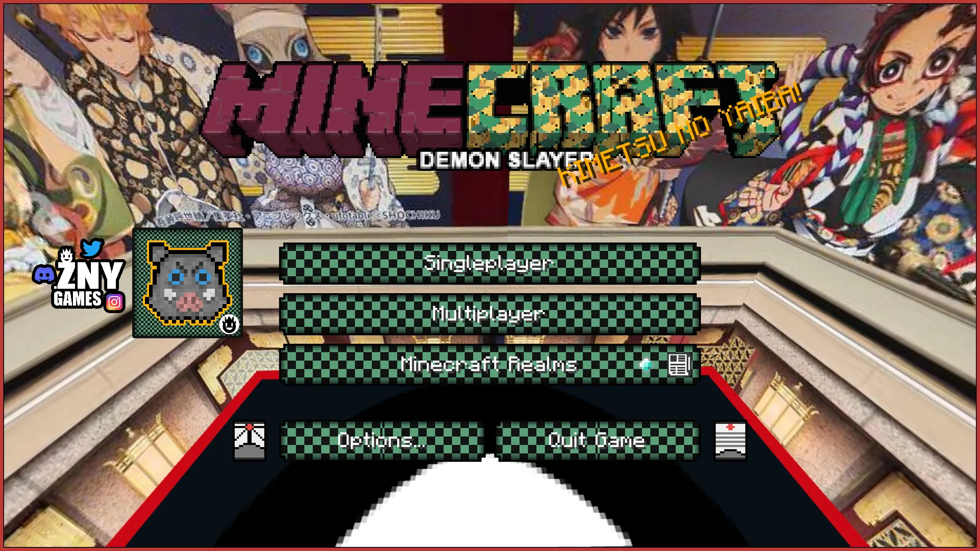 DEMON SLAYER UI — скриншот 3 (Текстуры, Minecraft)