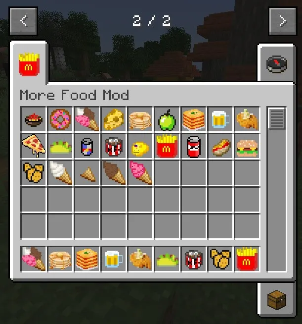 More Food and Drinks, Моды, Minecraft