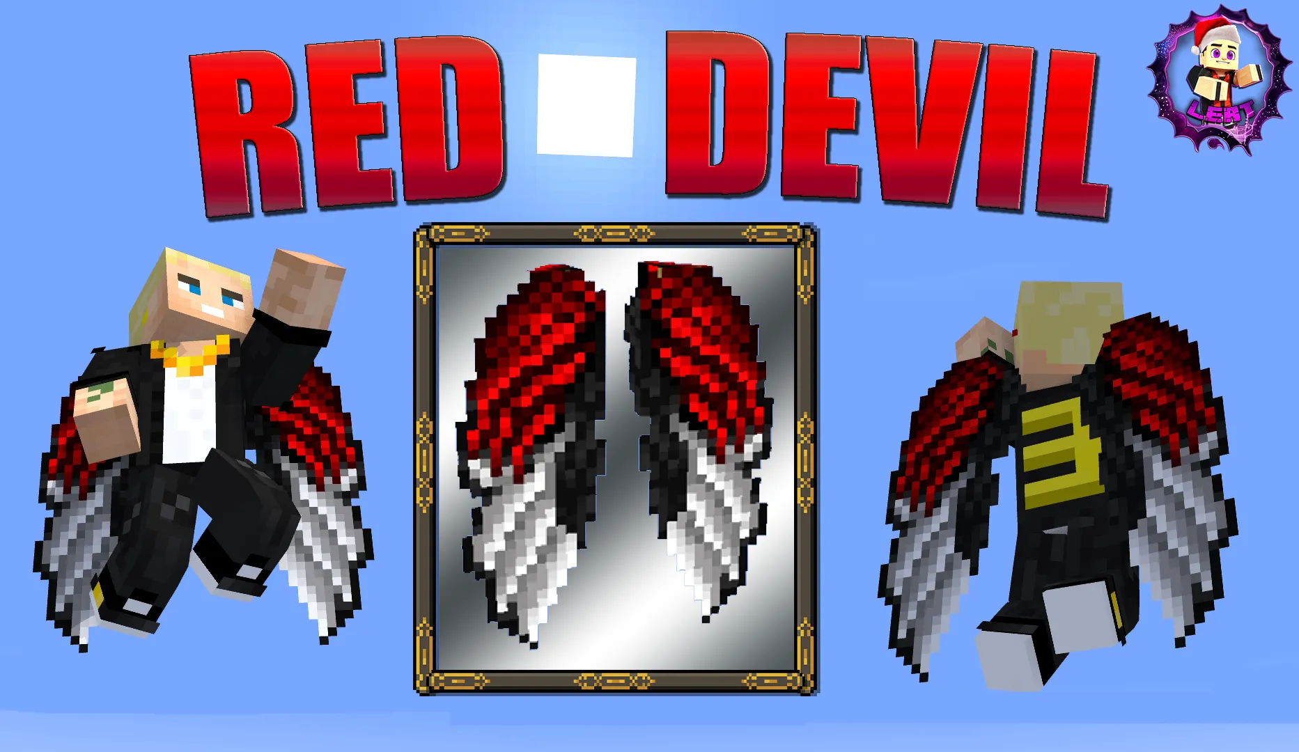 Elytra - Red Devil Style 🚀 — скриншот 2 (Текстуры, Minecraft)