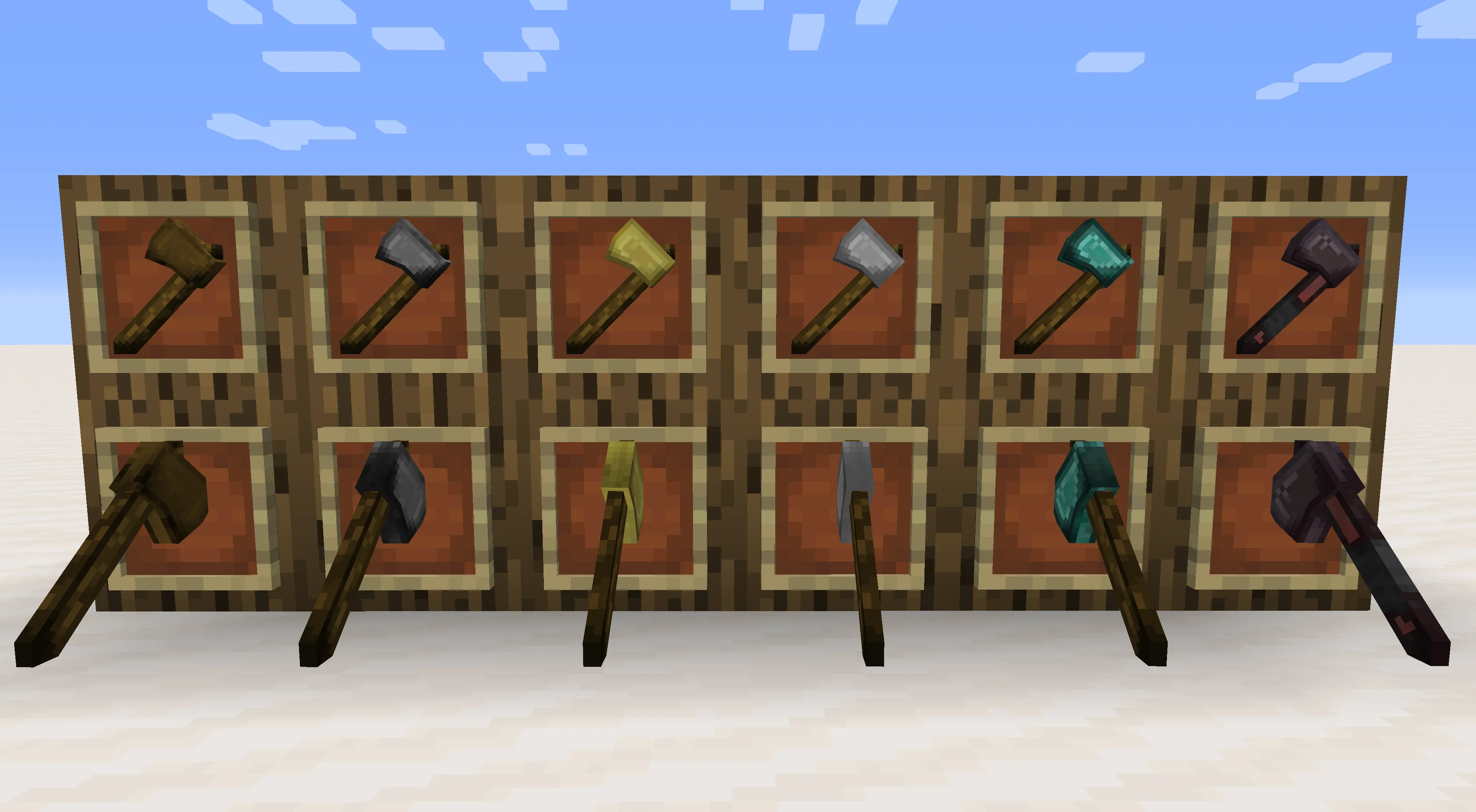 MisterGriimm's Accurate Woodcutter's Axes, Текстуры, Minecraft