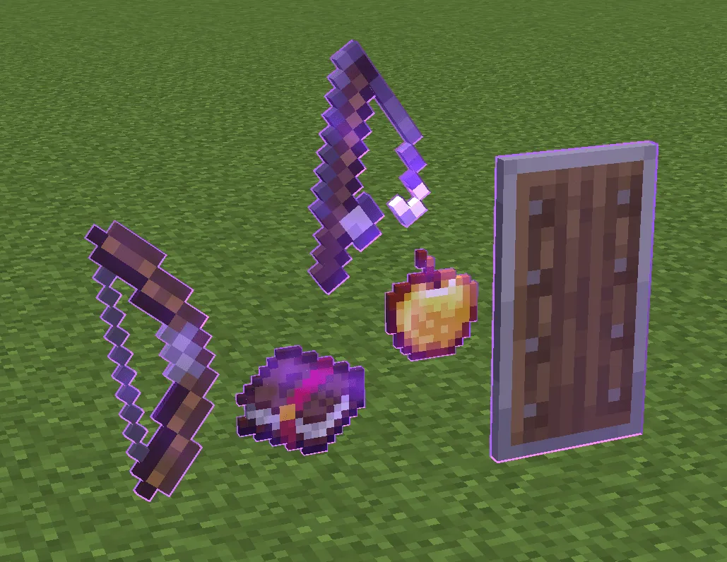 Enchantment Outline, Текстуры, Minecraft