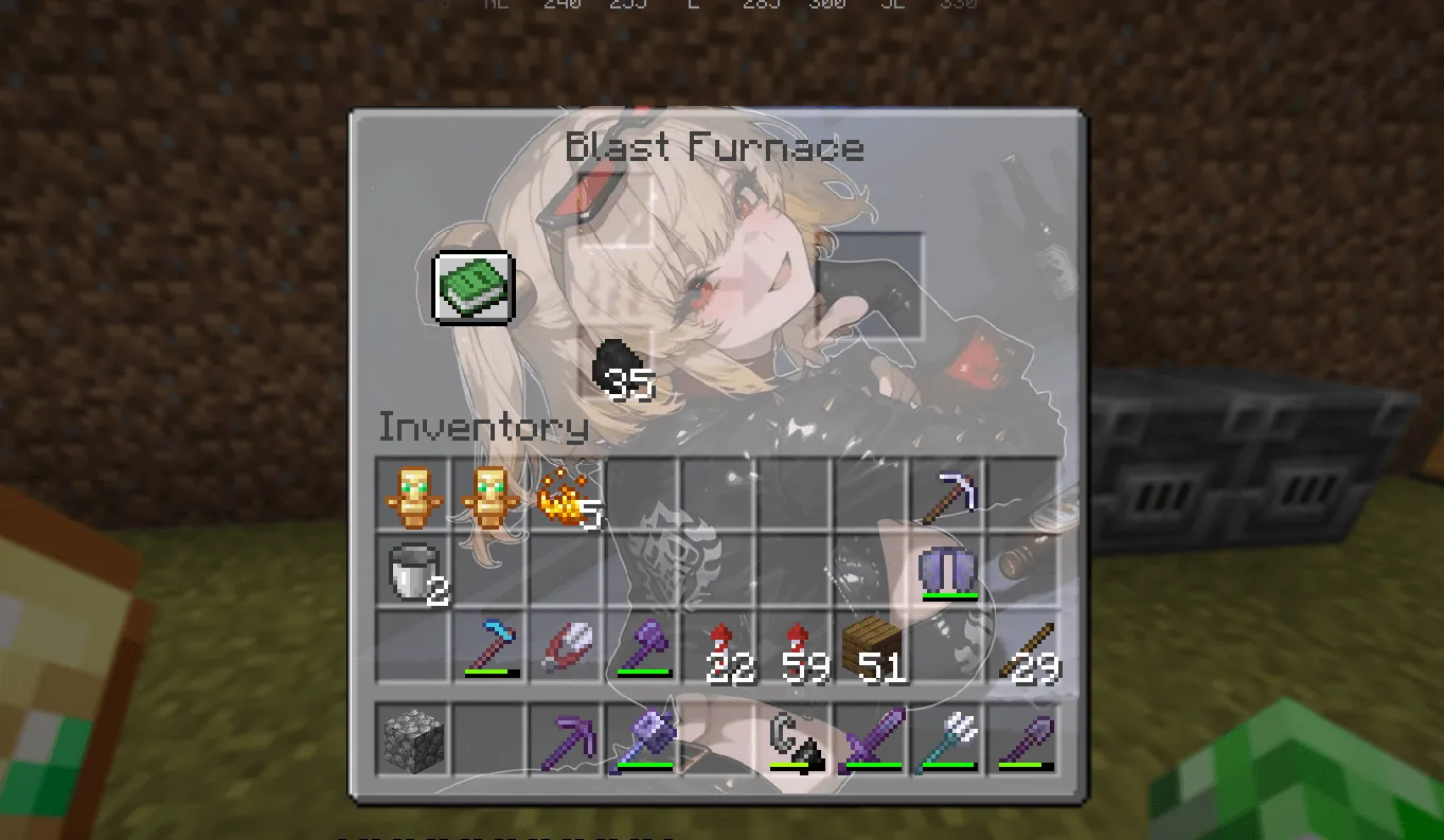HD Burnice GUI — скриншот 4 (Текстуры, Minecraft)