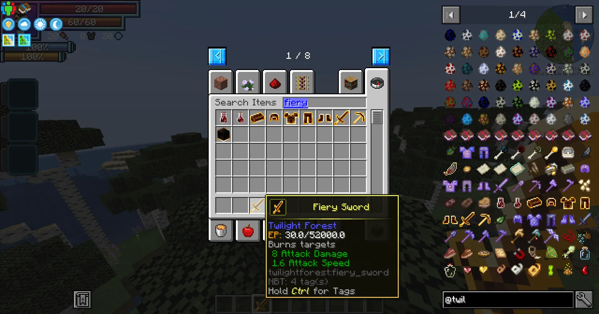 Twilight Forest x Tensura: Reincarnated | EP for Armour, Tools and Weapons, Дата-паки, Minecraft