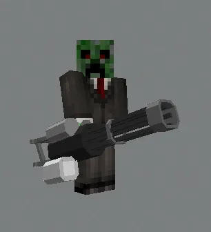 Minigun 3D Model — скриншот 2 (Текстуры, Minecraft)