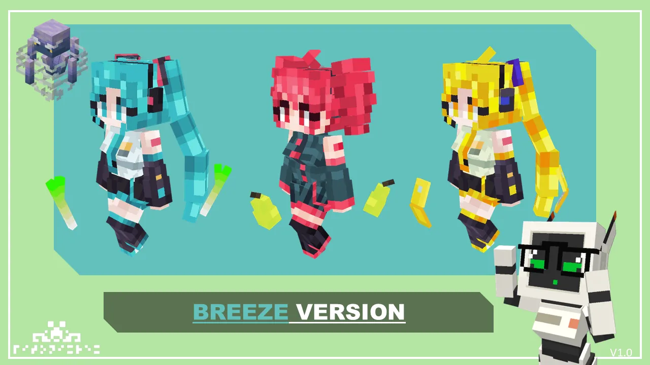 Triple Baka OwO, Текстуры, Minecraft