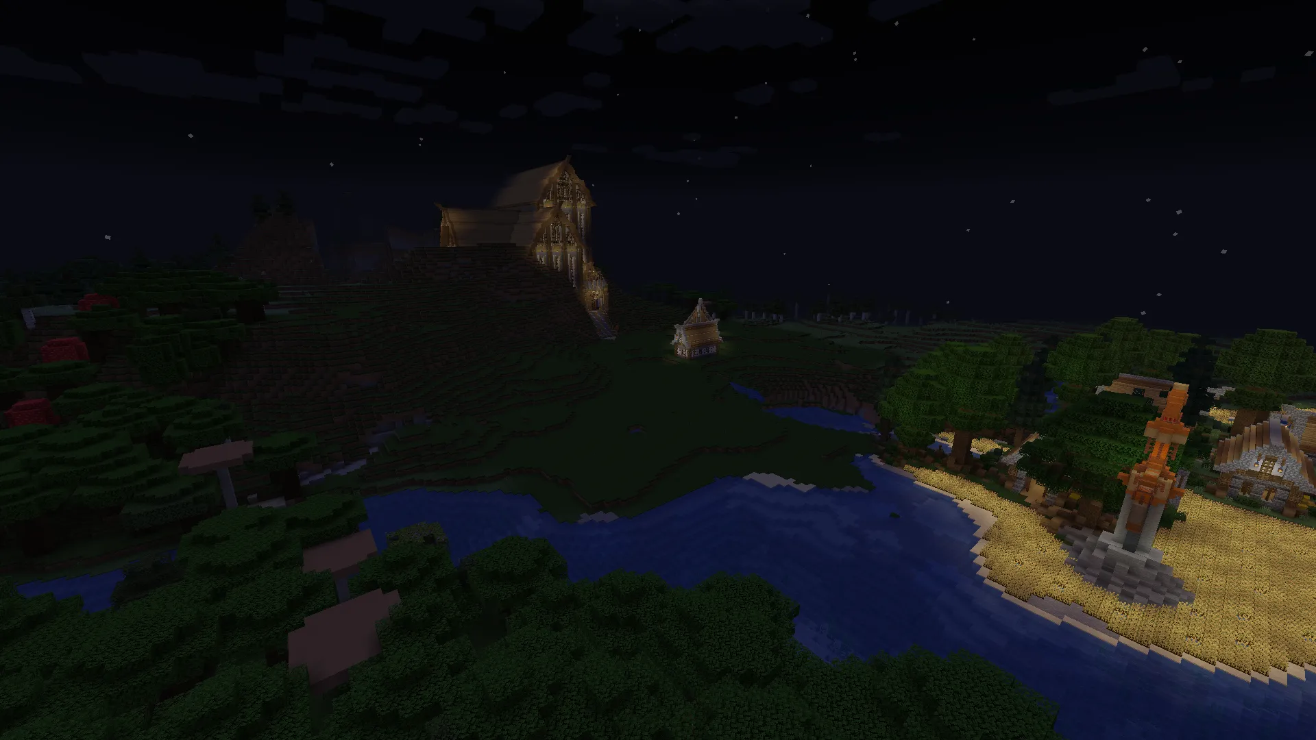 Medieval Fantasy Style Themed Kingdoms and Landscape, Карты, Minecraft