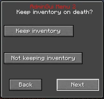 AdminGui, Моды, Minecraft
