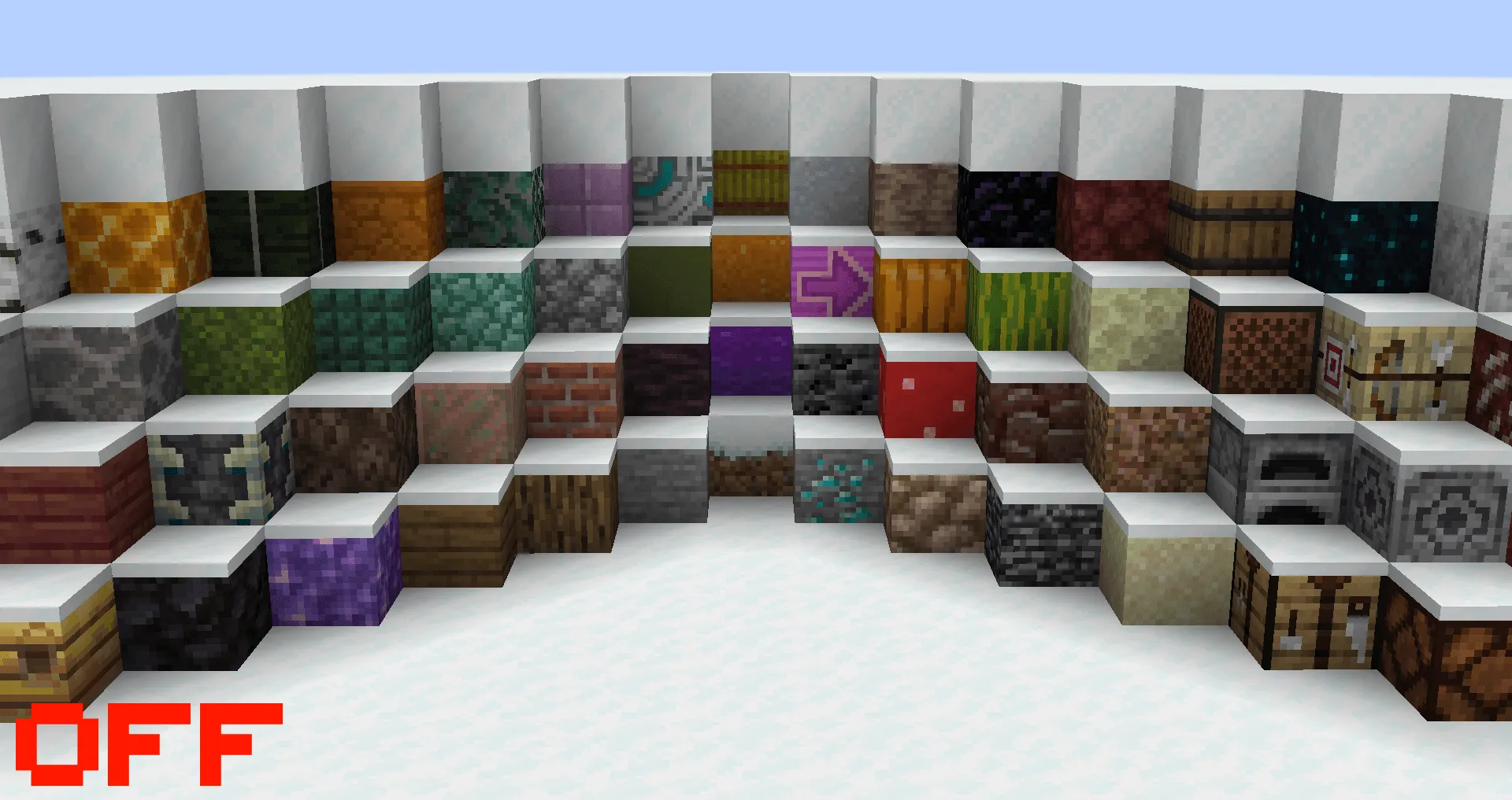 Overlayed Snow — скриншот 1 (Текстуры, Minecraft)