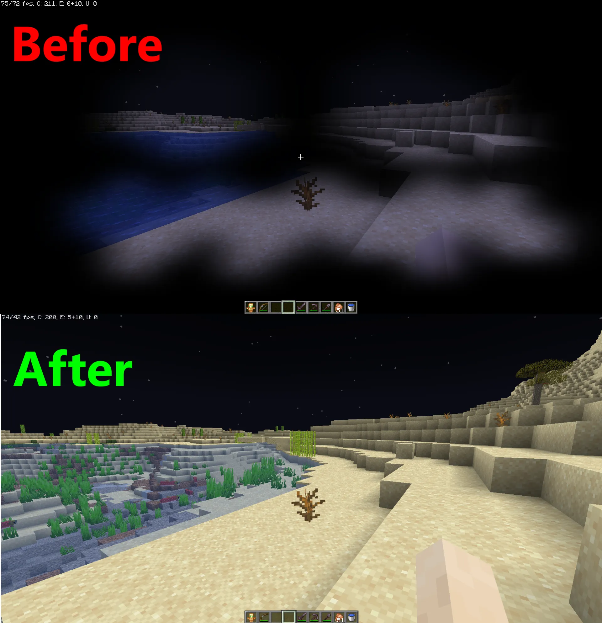 Clear Vision plus, Текстуры, Minecraft