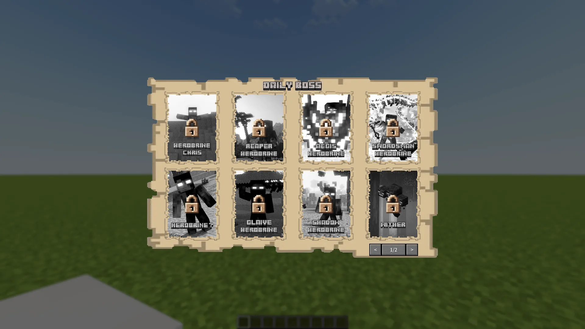 Daily Boss x Annoying Villagers — скриншот 1 (Моды, Minecraft)