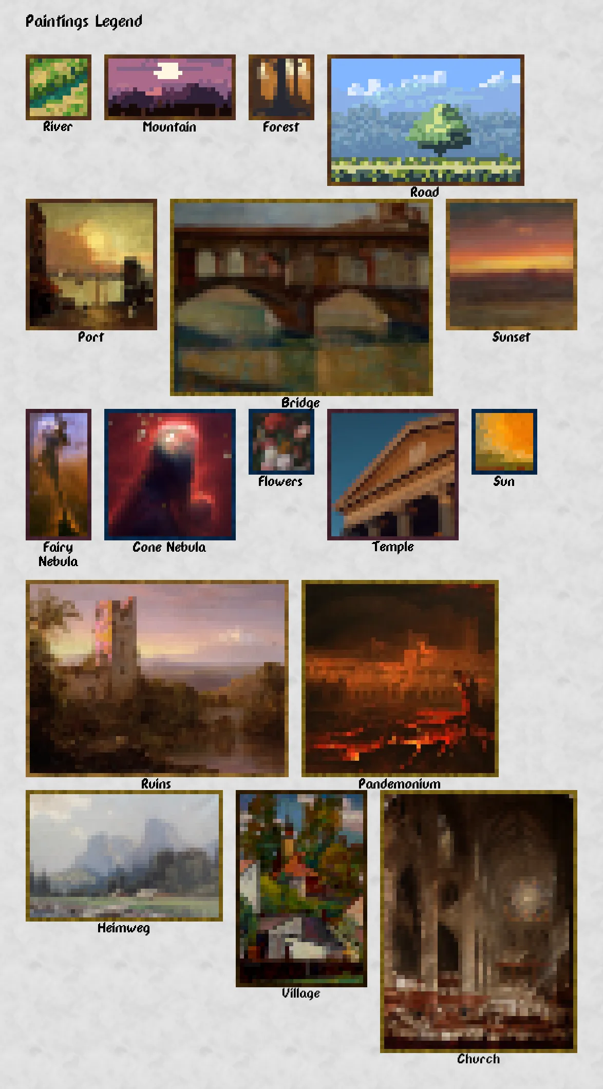 New Custom Paintings - Resource Pack — скриншот 1 (Текстуры, Minecraft)