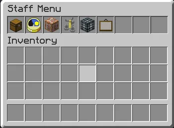 StaffMenu (GUI MENU), Плагины, Minecraft