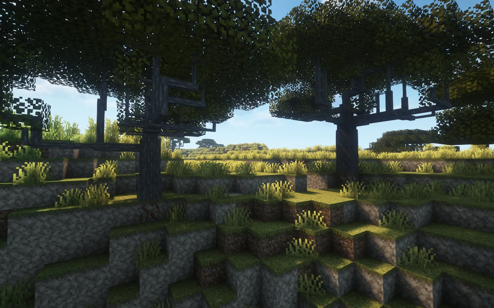 Dynamic Trees for Immersive Weathering/Grounded Soils — скриншот 2 (Моды, Minecraft)