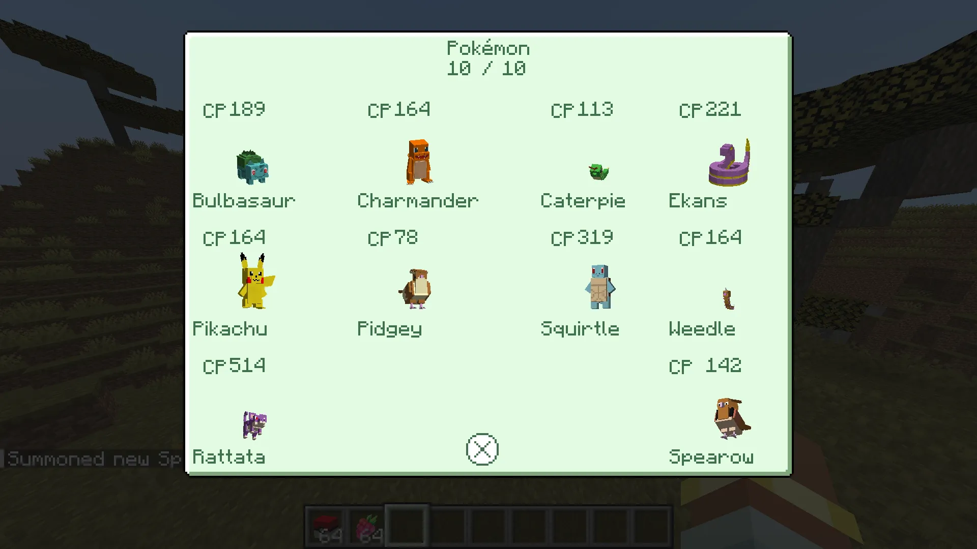 Pokepixel GO!, Моды, Minecraft