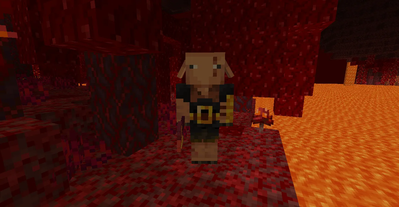 Piglin mixed with Pigman, Текстуры, Minecraft