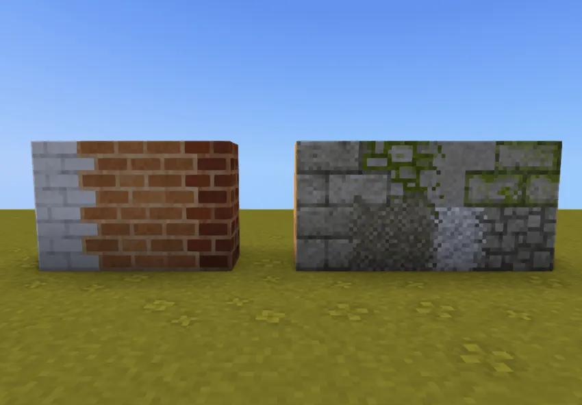 Mizuno Connected Texture, Текстуры, Minecraft