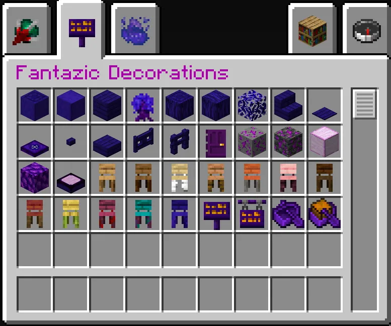 Fantazia, Моды, Minecraft