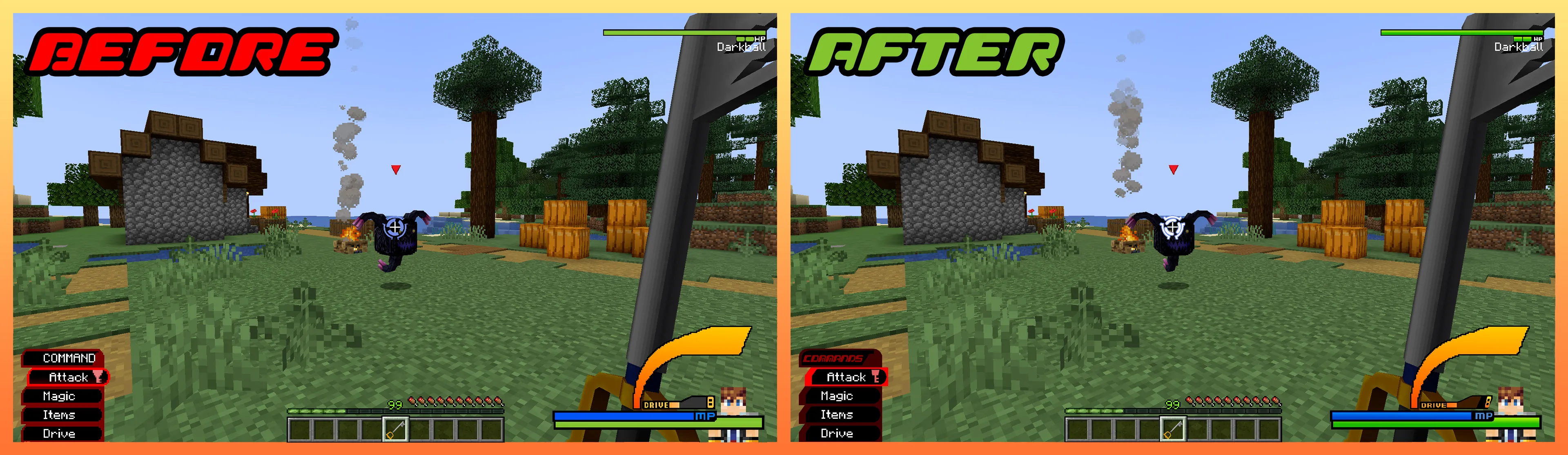 Kingdom Hearts 2 GUI for Kingdom Keys 2 — скриншот 5 (Текстуры, Minecraft)