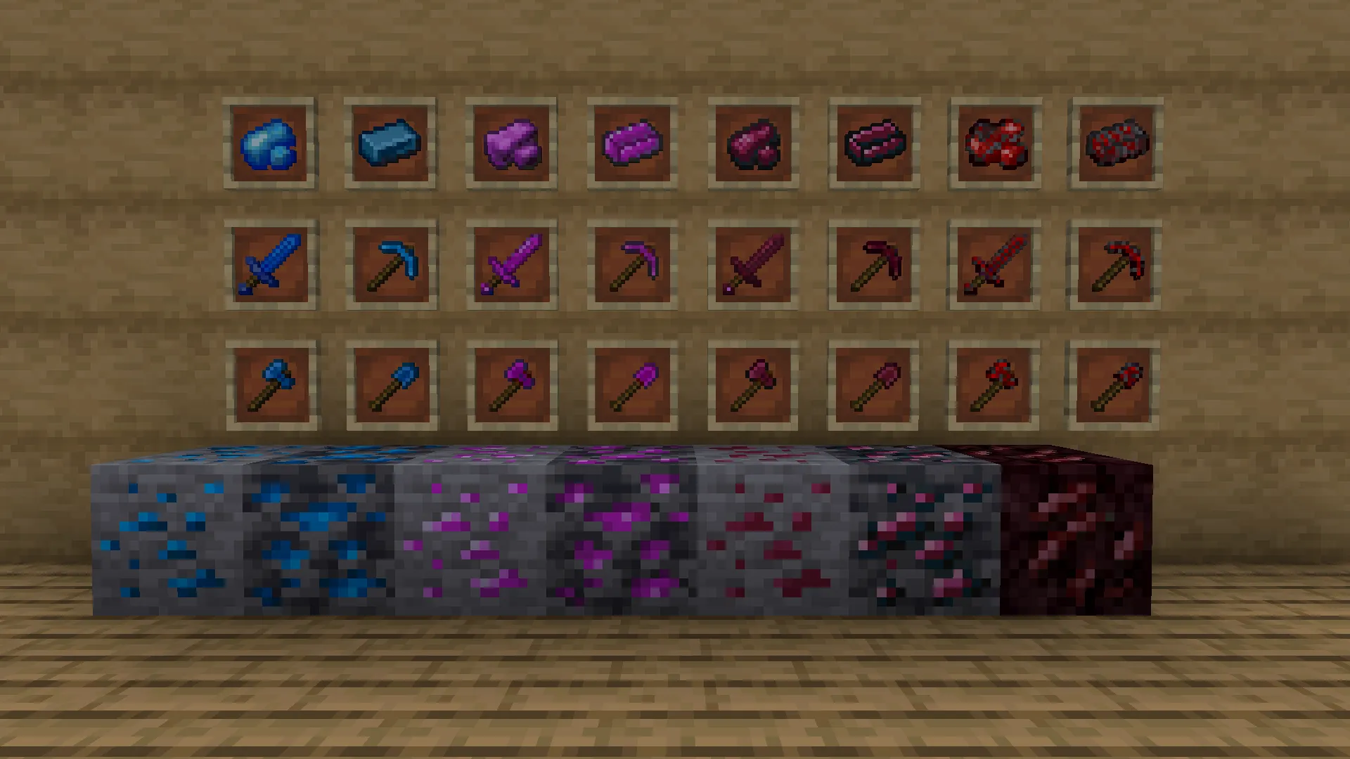 TerrariaMine, Моды, Minecraft