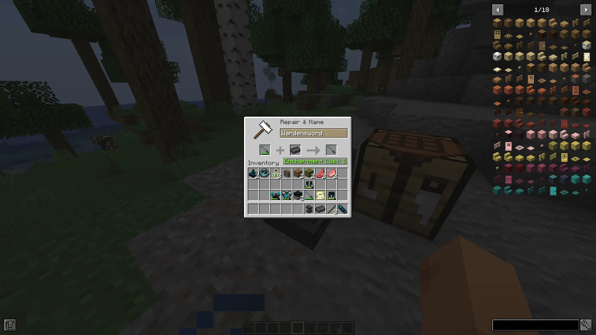 Warden Sword, Моды, Minecraft