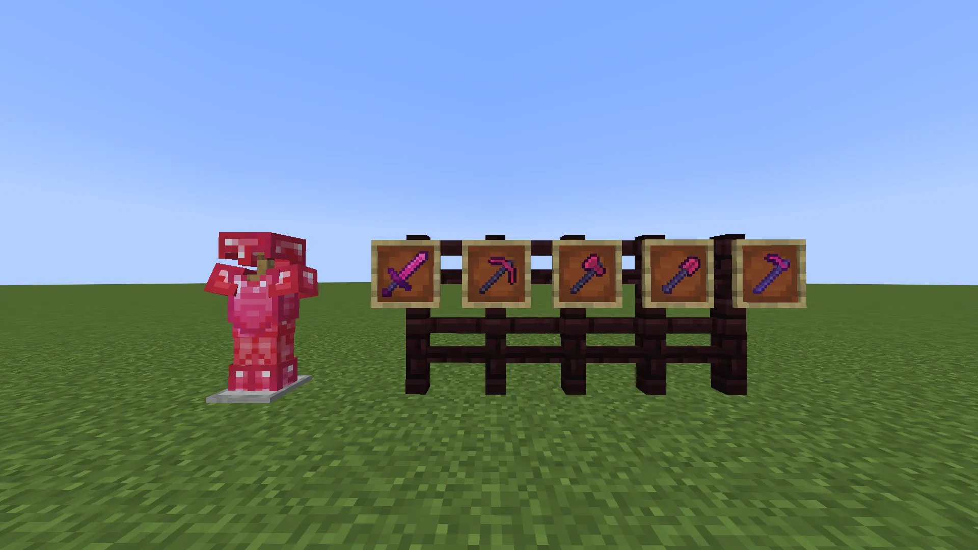Red Netherite Armor, Текстуры, Minecraft
