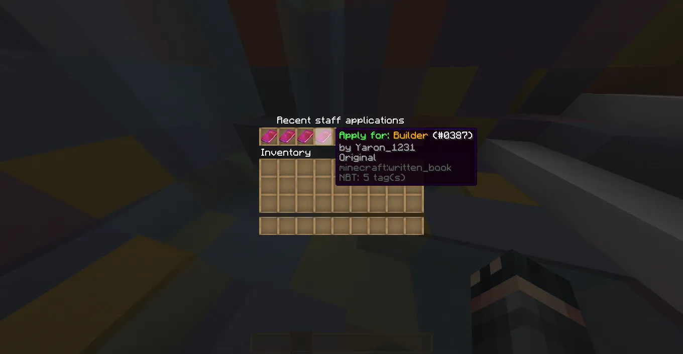 ApplyStaff — скриншот 1 (Плагины, Minecraft)