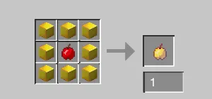 Enchanted gapple — скриншот 1 (Дата-паки, Minecraft)