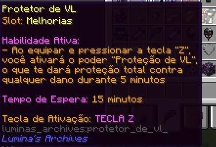Luminas Archives, Моды, Minecraft