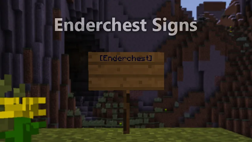 Enderchest Signs — скриншот 2 (Плагины, Minecraft)