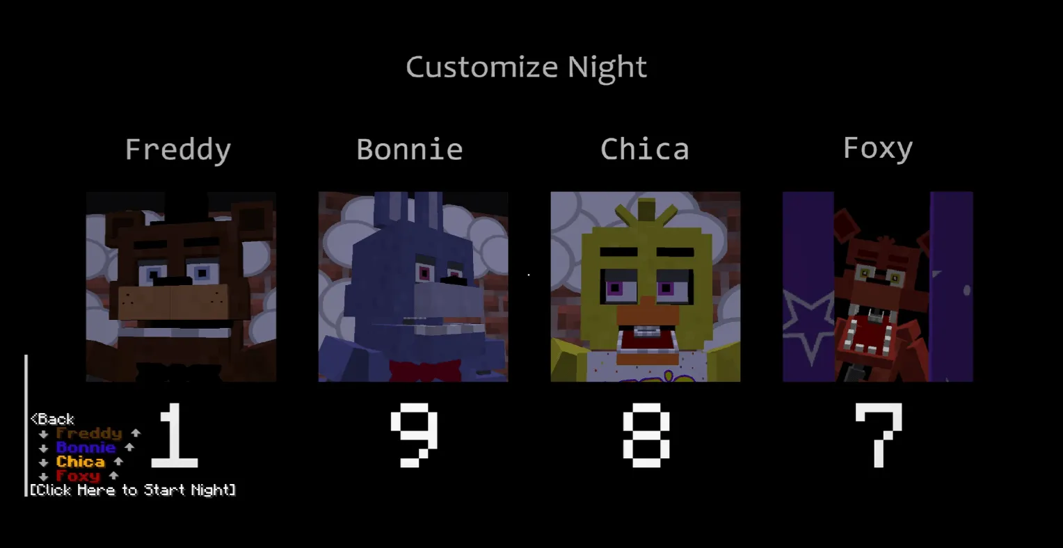 Five Nights at Freddy's 1 | Real Gameplay — скриншот 1 (Карты, Minecraft)