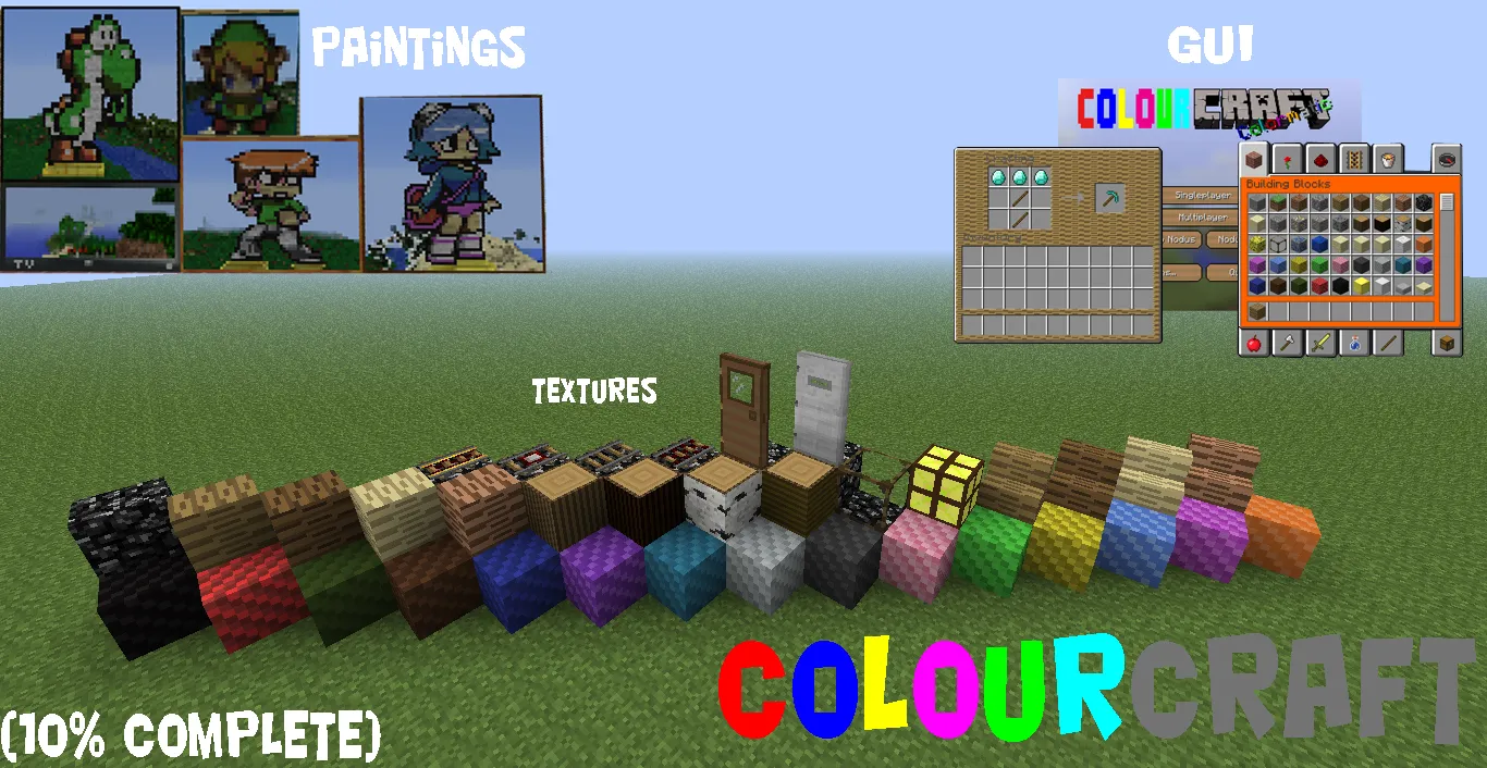 ColourCraft — скриншот 1 (Текстуры, Minecraft)