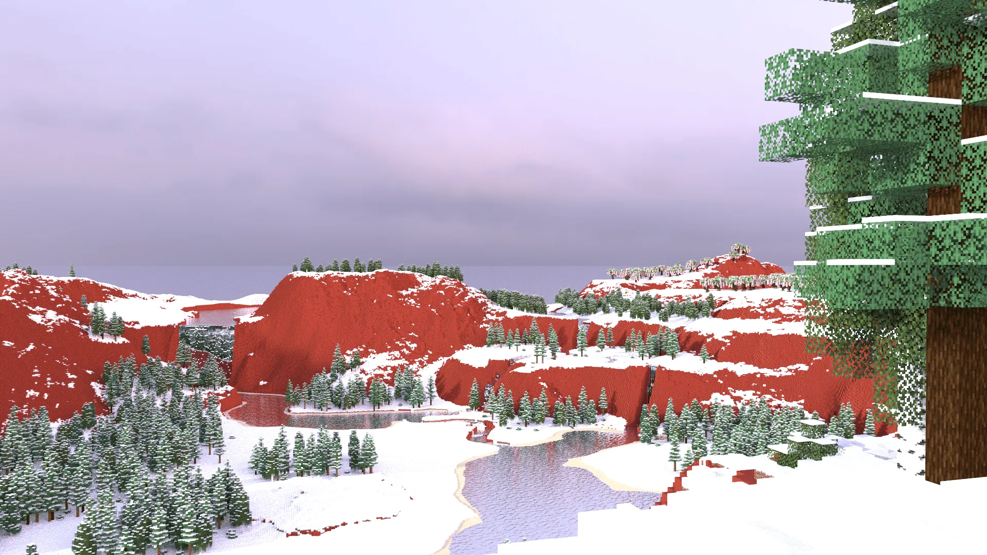 Redcliff Islands - 2.5k x 2.5k Winter Islands, Карты, Minecraft