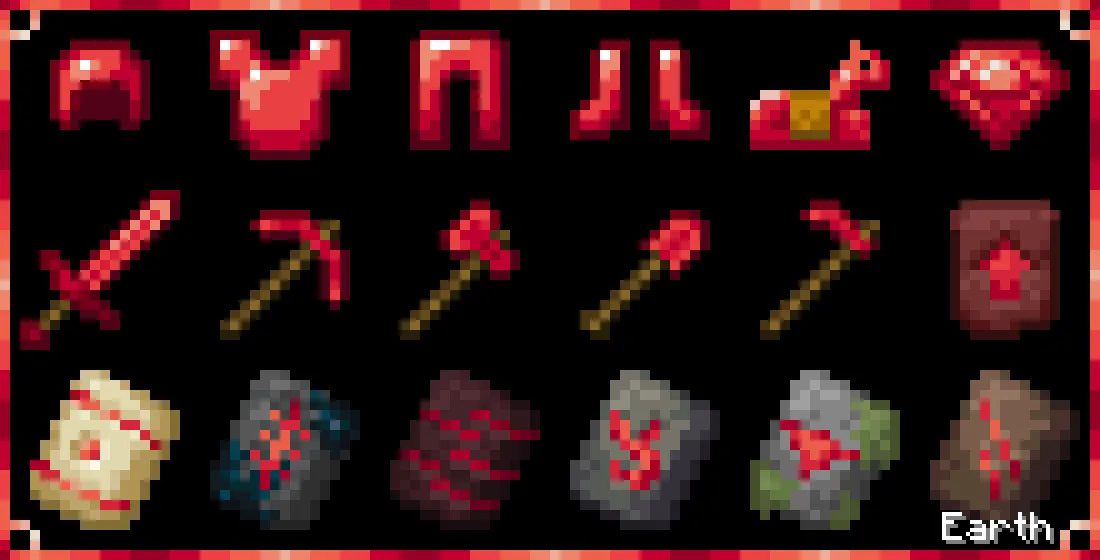 Classic, Earth and Modern Rubies (Diamonds) — скриншот 8 (Текстуры, Minecraft)