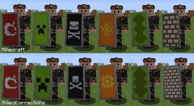 HD SHIELD, Текстуры, Minecraft