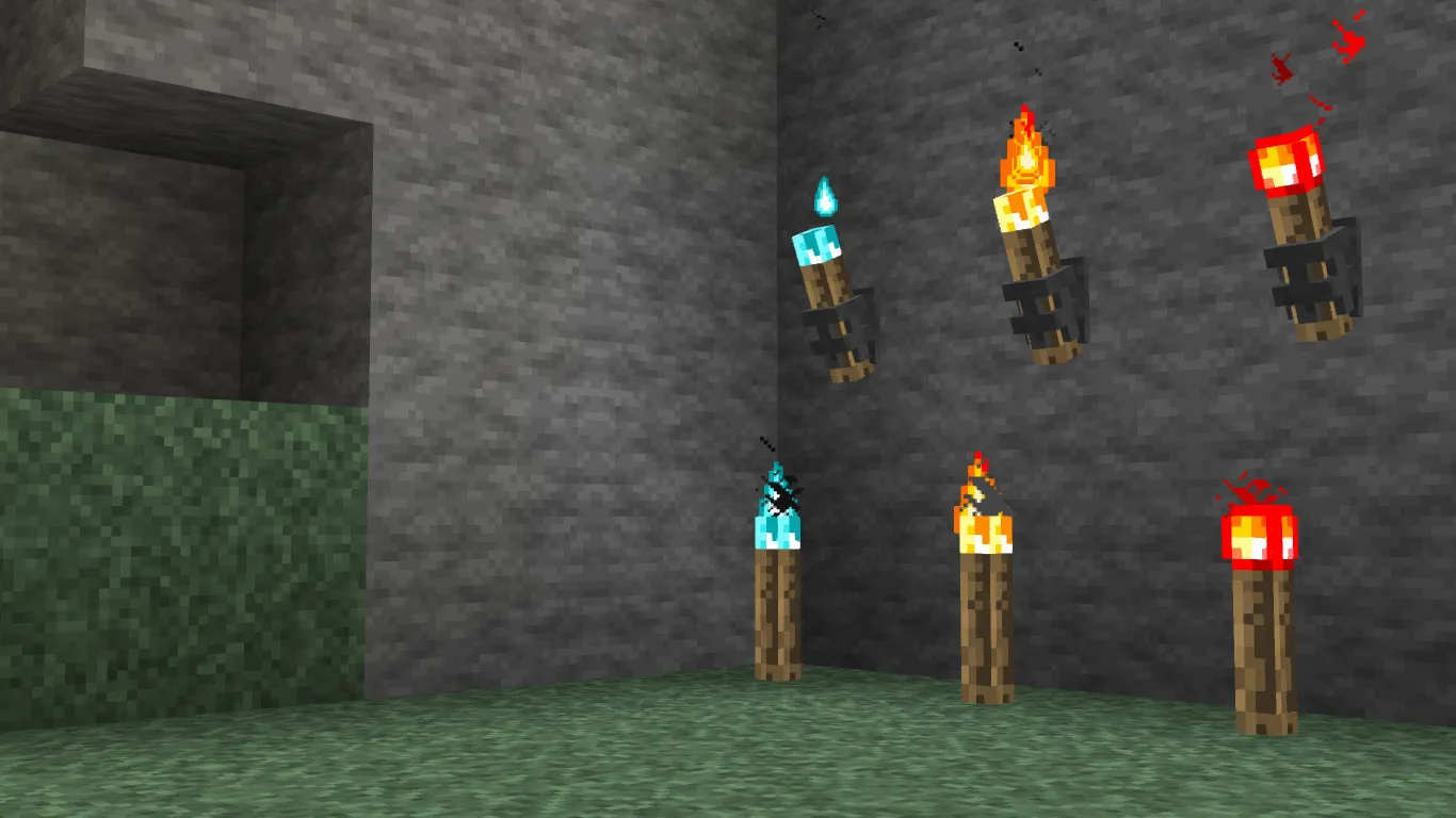 Standalone Detailed Torch Sconce — скриншот 3 (Текстуры, Minecraft)