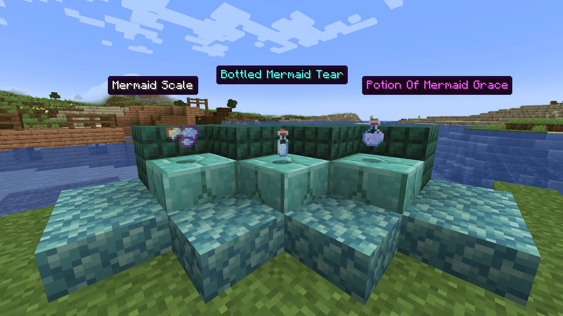 Mermaid origins — скриншот 3 (Моды, Minecraft)