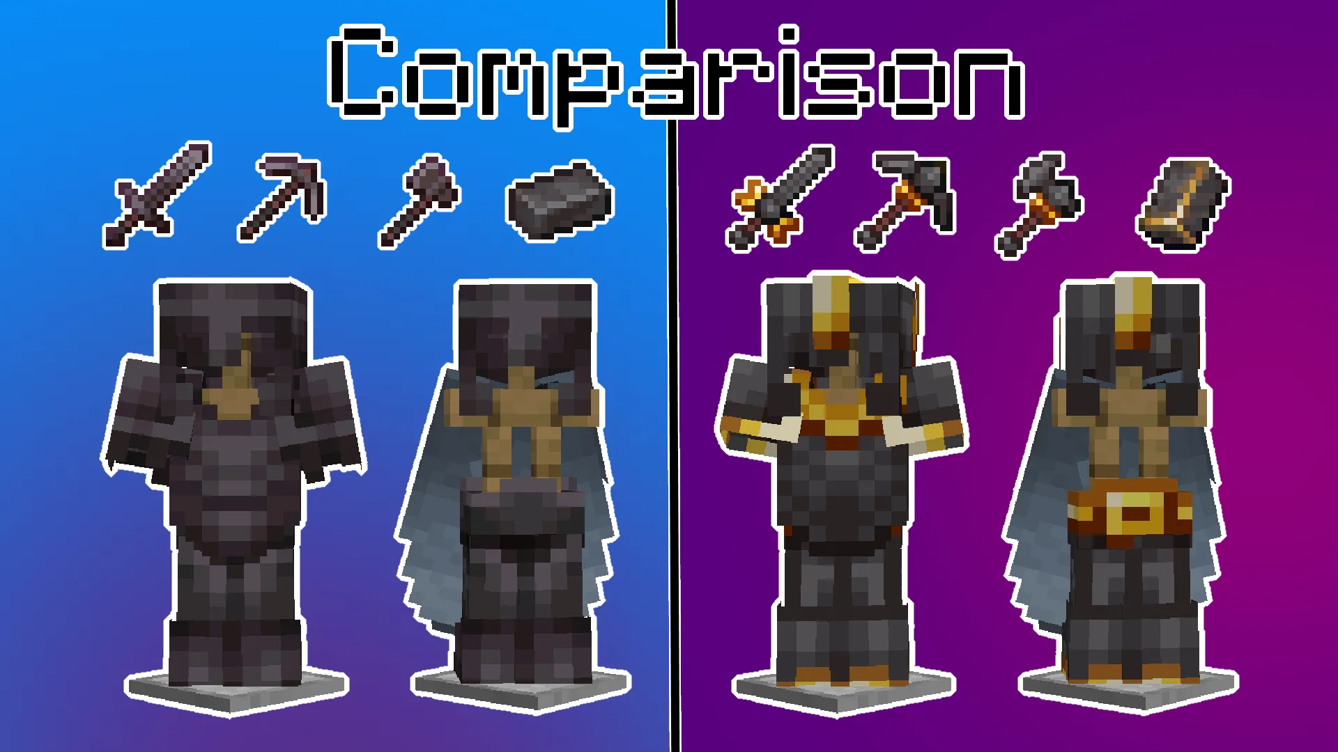 Pirapack Netherite — скриншот 3 (Текстуры, Minecraft)