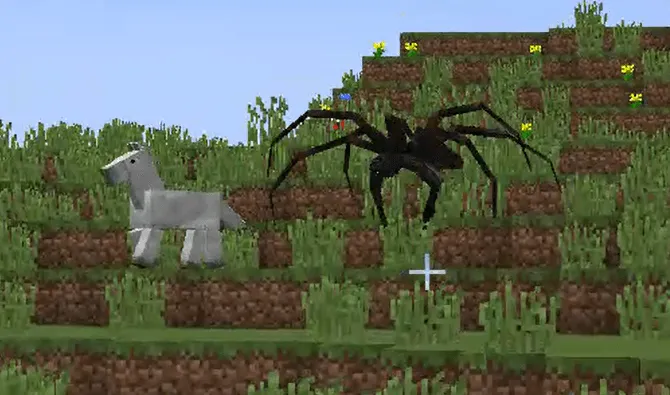 The Obsessed - Advanced Psychological Horror, Mysterious Arachnid Stalker, Моды, Minecraft