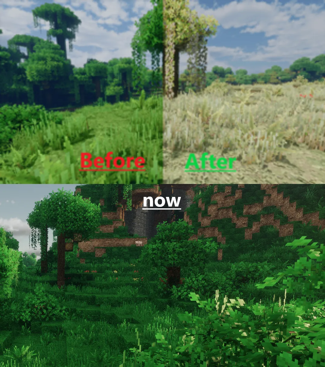 HexaBiome NatureGreen, Текстуры, Minecraft