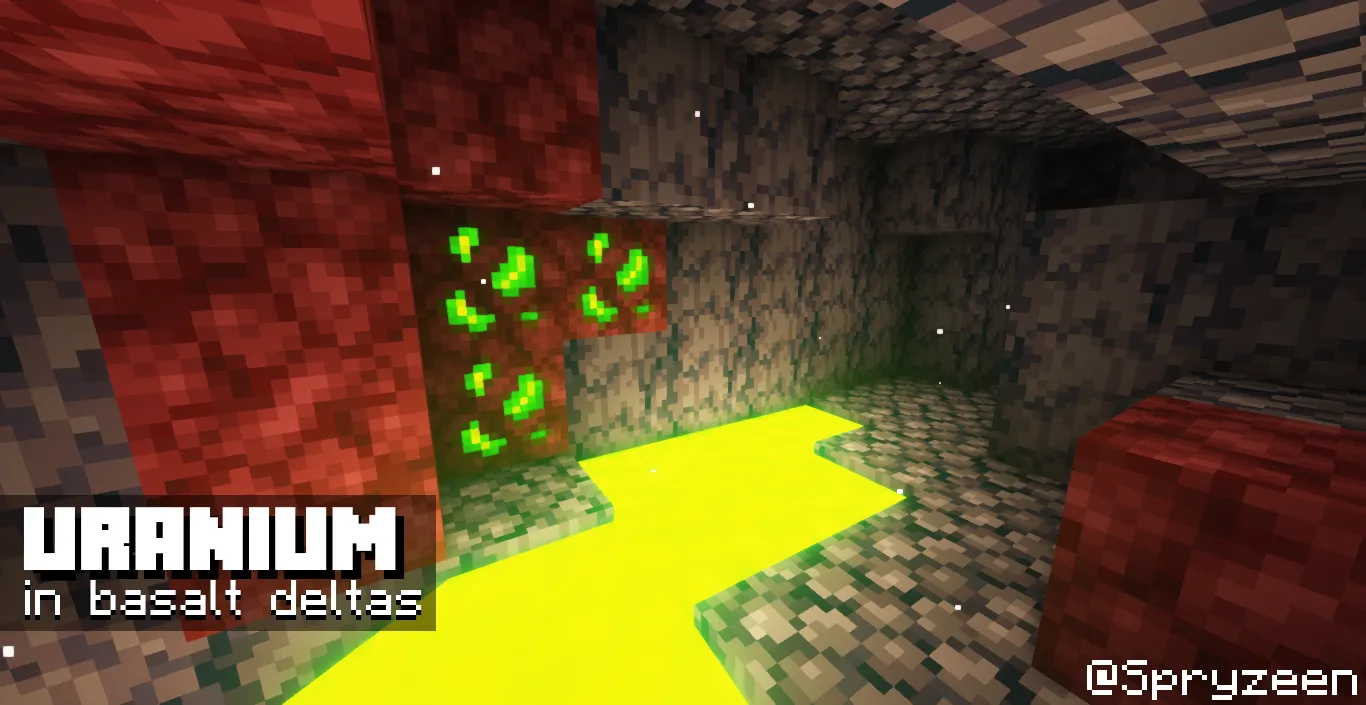 Spryzeen's Colorful lava "ore" ADDON — скриншот 4 (Текстуры, Minecraft)