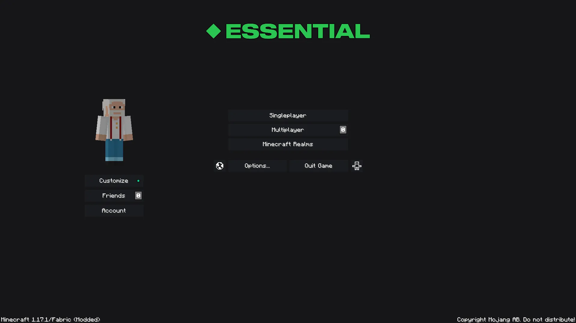 EssentialUI (Unofficial), Текстуры, Minecraft