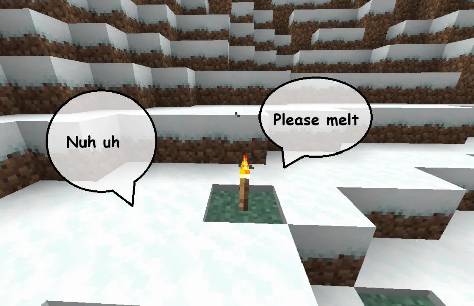 Don't melt my snowy builds!, Моды, Minecraft