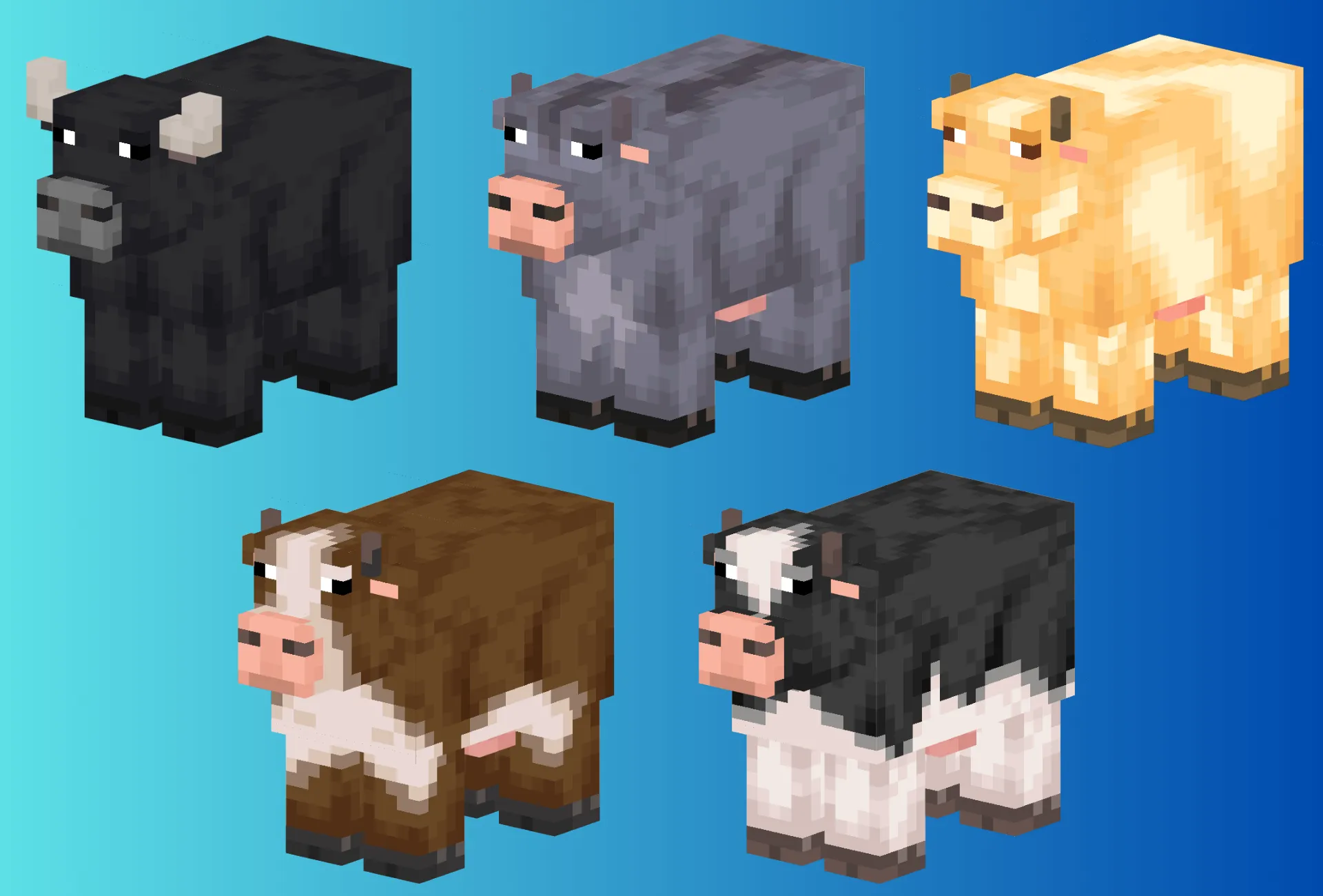 Prettier Cows — скриншот 3 (Текстуры, Minecraft)